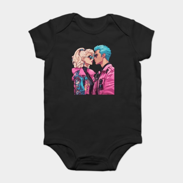 Anime True Love Exists Baby Bodysuit by animegirlnft